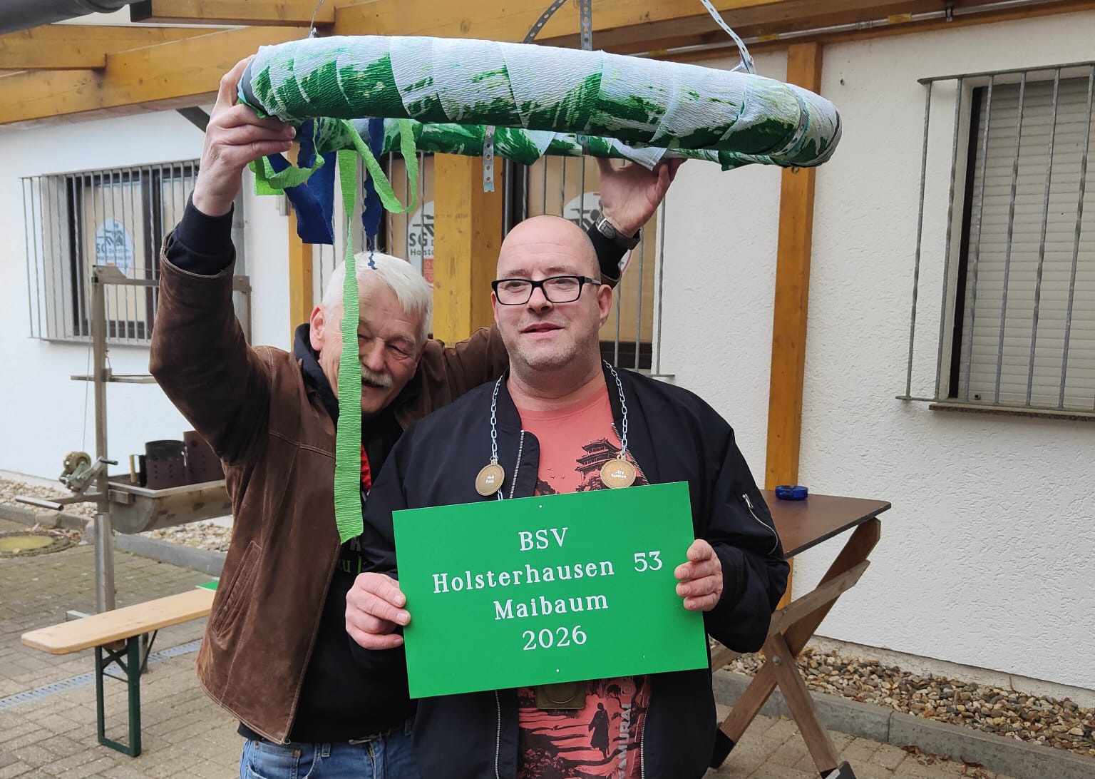 Neuer Maibaumkönig Marcus Berger