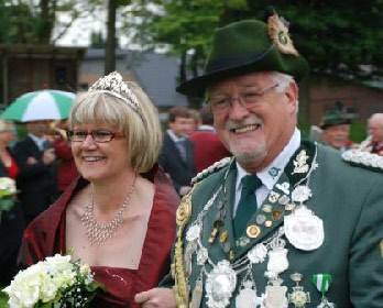 Königspaar 2013-2015: Wolfgang Hohn und Anja Sendker